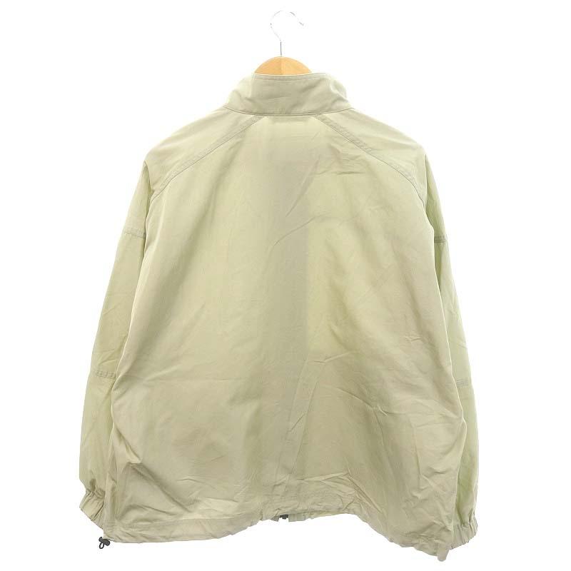 YLEVE ナイロンシルクツイルブルゾン　ホワイトベージュ　5 サイズ　イレーヴ イレーヴ YLEVE ハイネックテックナイロンジャケット アウター