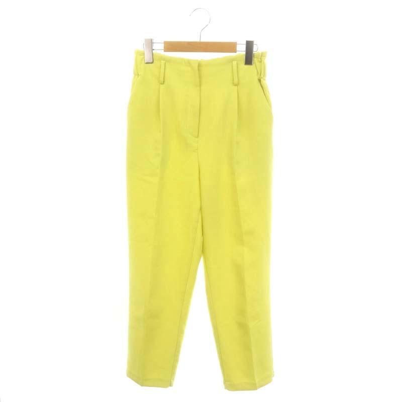 マチャット MACHATT タックテーパードパンツ スラックス 黄 イエロー  