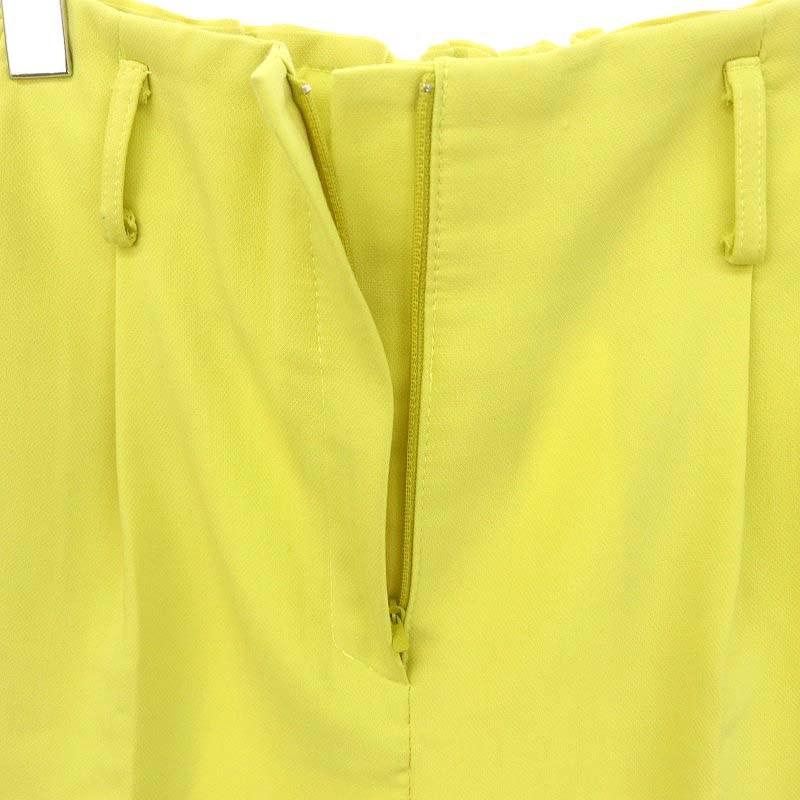 マチャット MACHATT タックテーパードパンツ スラックス 黄 イエロー  