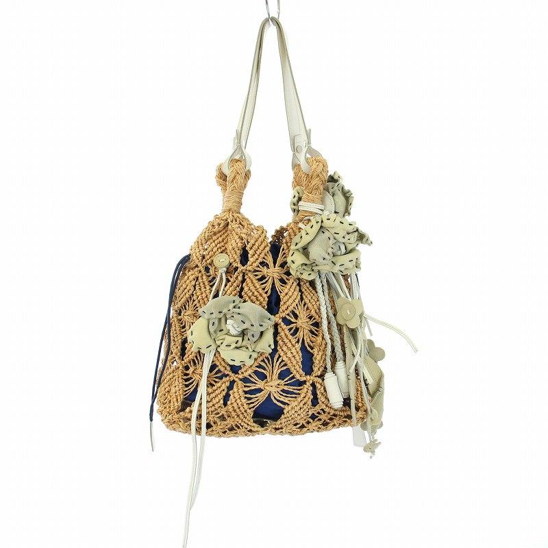 銀座かねまつ GINZA Kanematsu かごバッグ ハンドバッグ ショルダー  