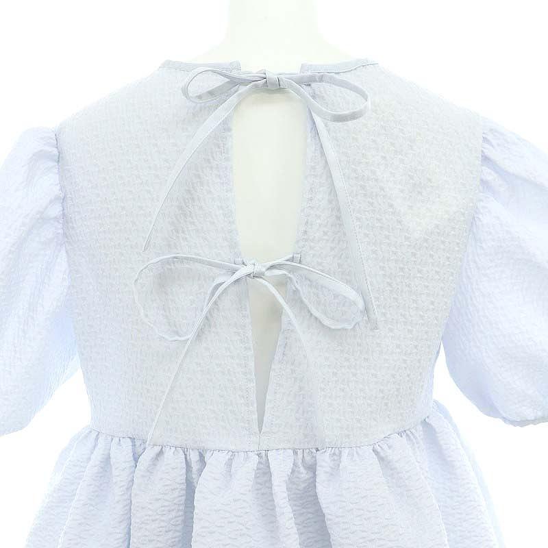bluelea ブルレアSilky jacquard blouse ホワイト bluelea ブルレアSilky jacquard blouse ホワイト