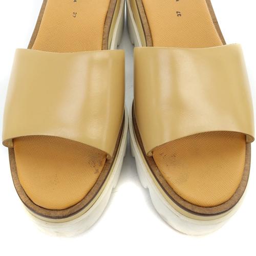 メゾンエウレカ MAISON EUREKA PLAIN WOOD SANDAL サンダル ミュール 