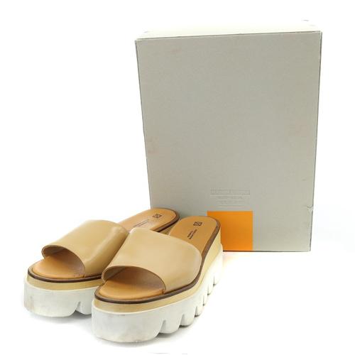 メゾンエウレカ MAISON EUREKA PLAIN WOOD SANDAL サンダル ミュール 