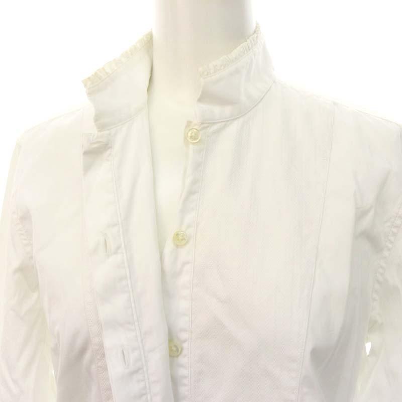 other - ブリエンヌパリディス フリル スタンドカラー シャツ ブラウス 長袖 36 白 ブリエンヌパリディス フリル スタンドカラー シャツ ブラウス