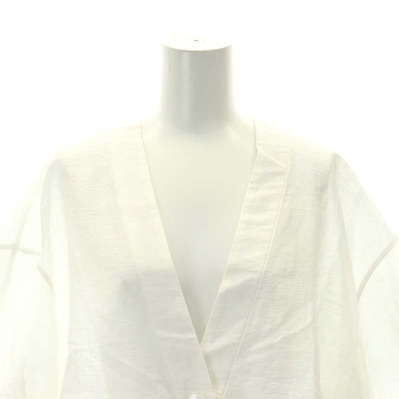 未使用品 ル フィル LE PHIL 24SS シアーカーデブラウス シャツ 未使用品 ル フィル LE PHIL 24SS シアーカーデブラウス シャツ
