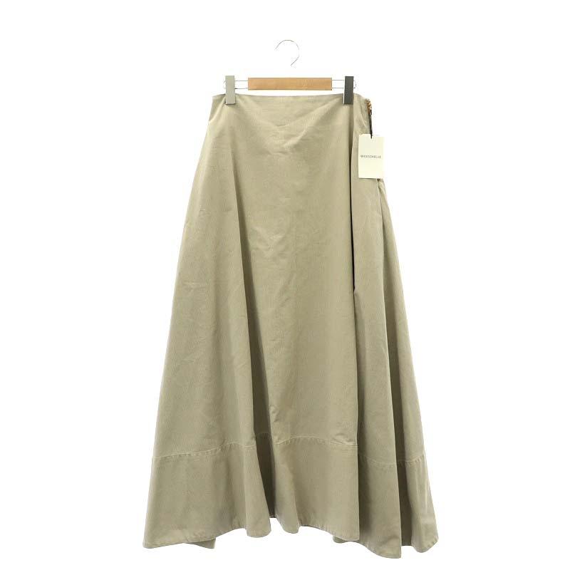未使用品 マディソンブルー MADISONBLUE MAXI FLARE BACK SATIN SK 