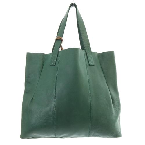 マルニ MARNI レザー ポーチ付き トートバッグ ハンドバッグ 緑 