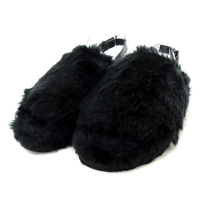 カミナンド caminando ファーサンダル サボ バックバンド US8 25.0cm  