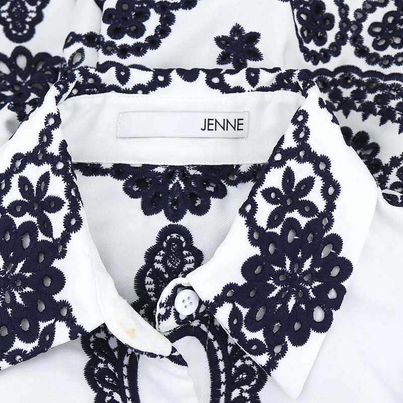ジェンヌ JENNNE 23SS 総刺繍ラグジュアリーワンピース ロング 五分袖 