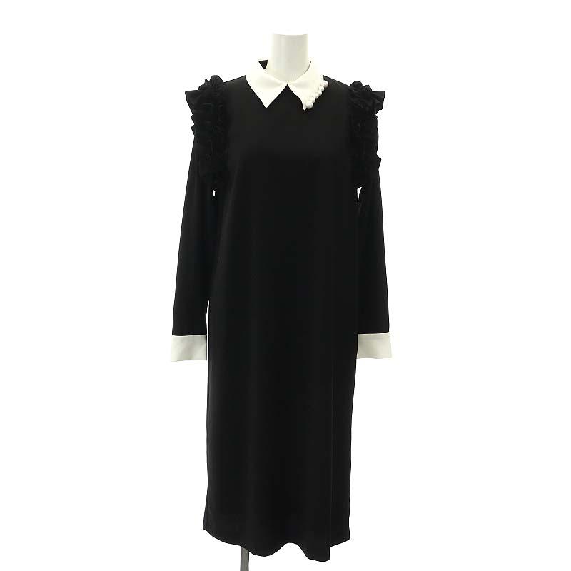 ヒューデイトゥーイブニング hue DAY TO EVENING 23AW FRILL SLEEVE  