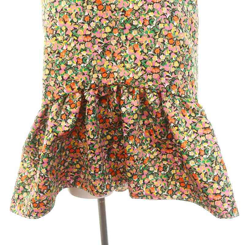 ツル バイ マリコオイカワ リボン付き ペプラム ノースリーブトップス