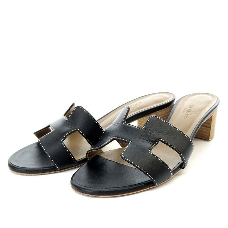 HERMES エルメス オアジス サンダル 37 ミュール 24cm