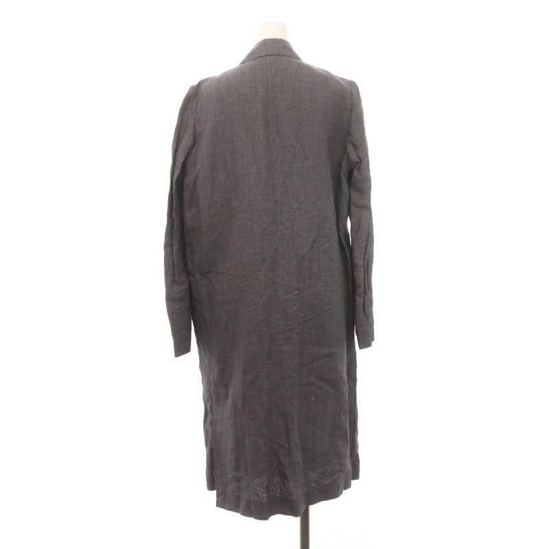 Deuxieme Classe 麻コート(リネン) レディース ブラック（Deuxieme  