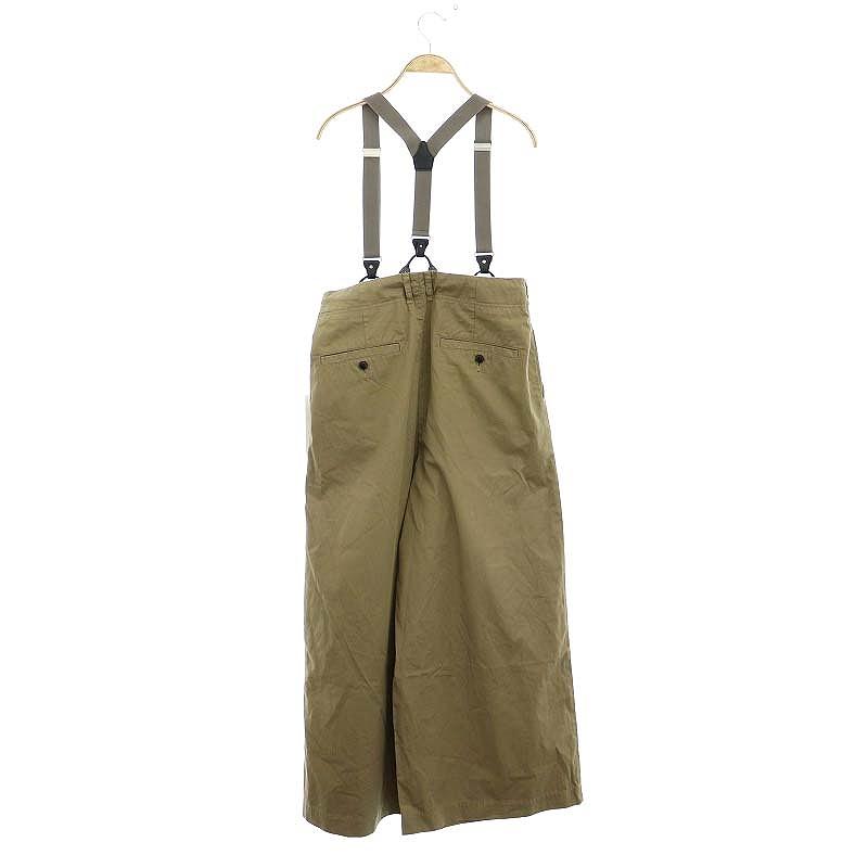 未使用品 カレンテージ CURRENTAGE 22SS CHINO SUSPENDER ワイドパンツ 