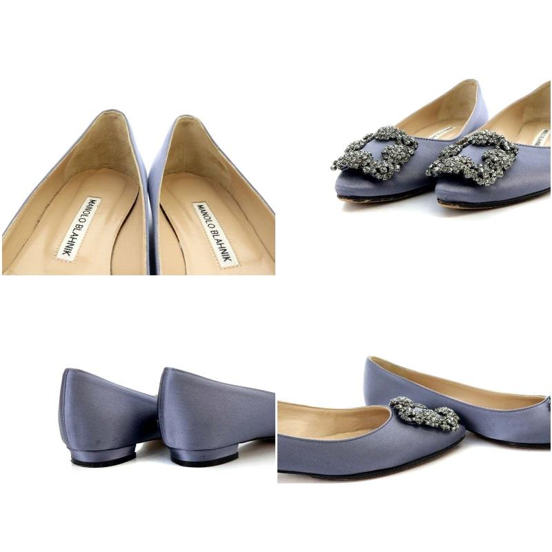 マノロブラニク MANOLO BLAHNIK ハンギシ HANGISIFLAT パンプス 