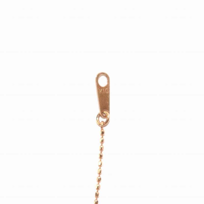 ジュエリーツツミ JEWELRY TSUTSUMI K10PGモルガナイトプチネックレス 