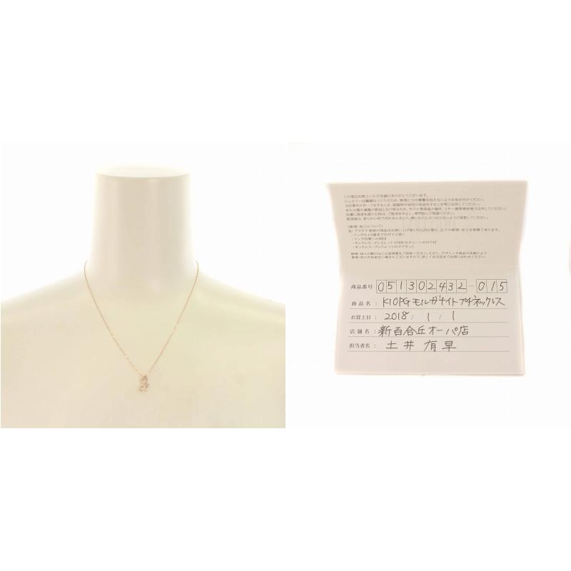 ジュエリーツツミ JEWELRY TSUTSUMI K10PGモルガナイトプチネックレス 