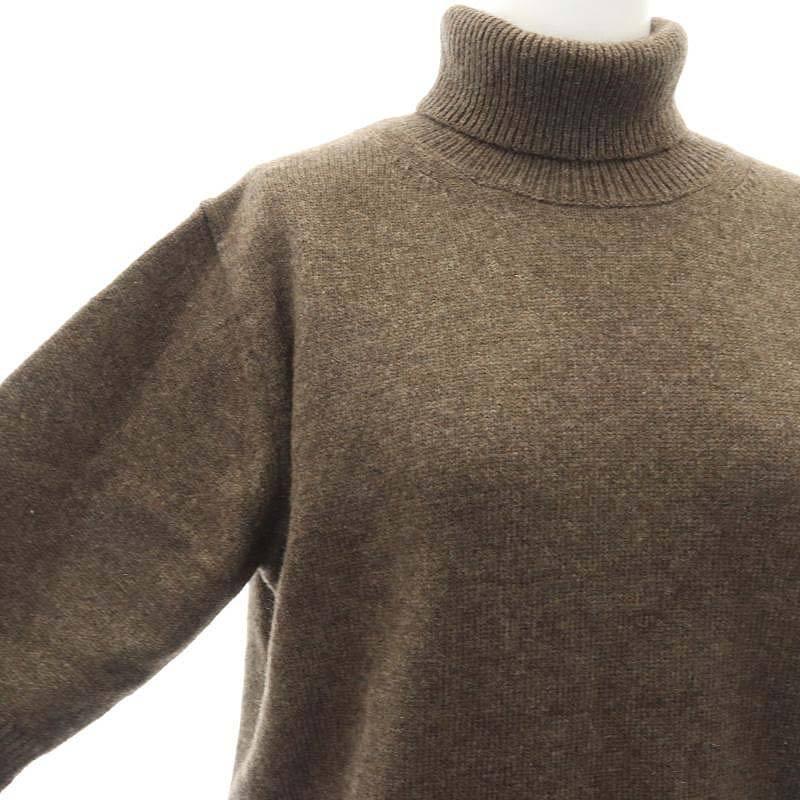 ロエフ LOEFF YAK W ニット セーター 五分袖 タートルネック ヤク 