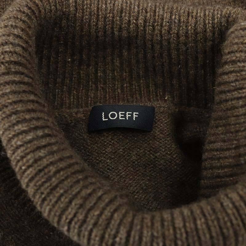 ロエフ LOEFF YAK W ニット セーター 五分袖 タートルネック ヤク 