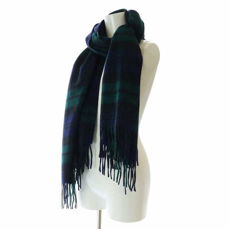 未使用品 Johnstons of Elgin マフラー ストール 大判 フリンジ  