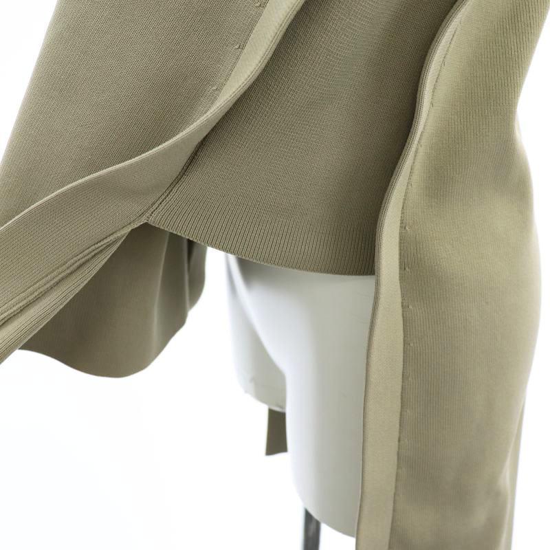 RIM.ARK Back long square knit tops