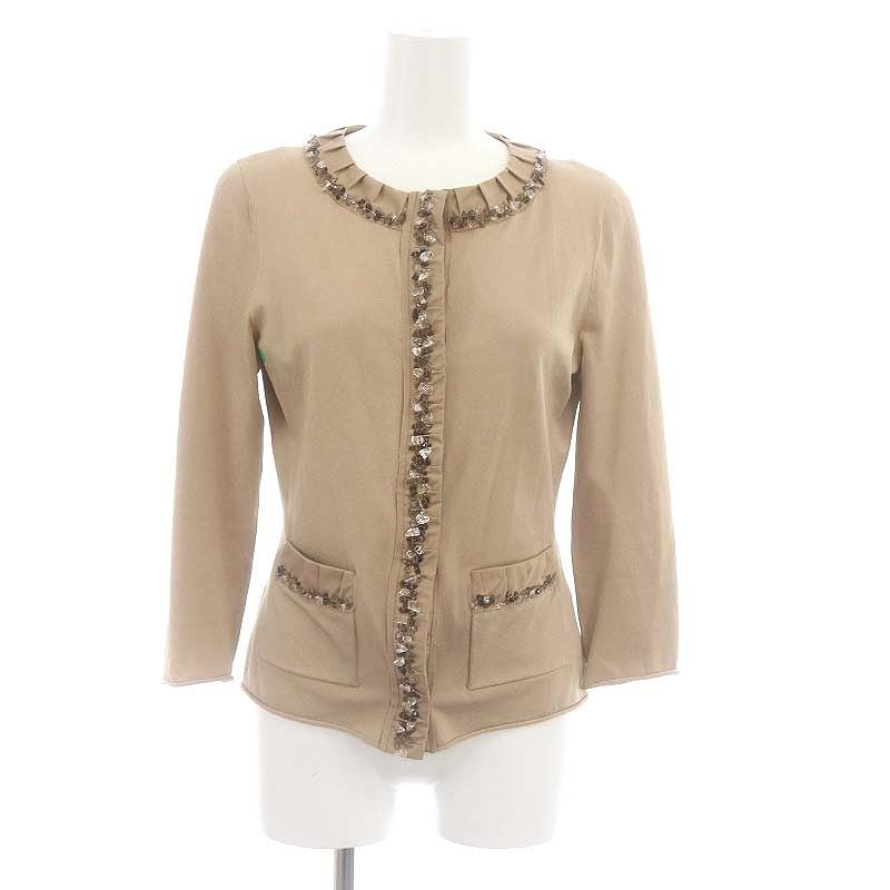 フォクシー ブティック FOXEY BOUTIQUE ビジュージャケット ノーカラー 