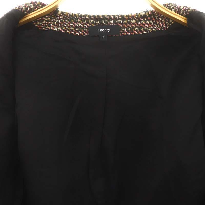 ジャケット・アウター Theory Autumn Tweed SH Crop JKT T theory（セオリー） Theory 22AW AUTUMN TWEED SH CROP JKT T ノー