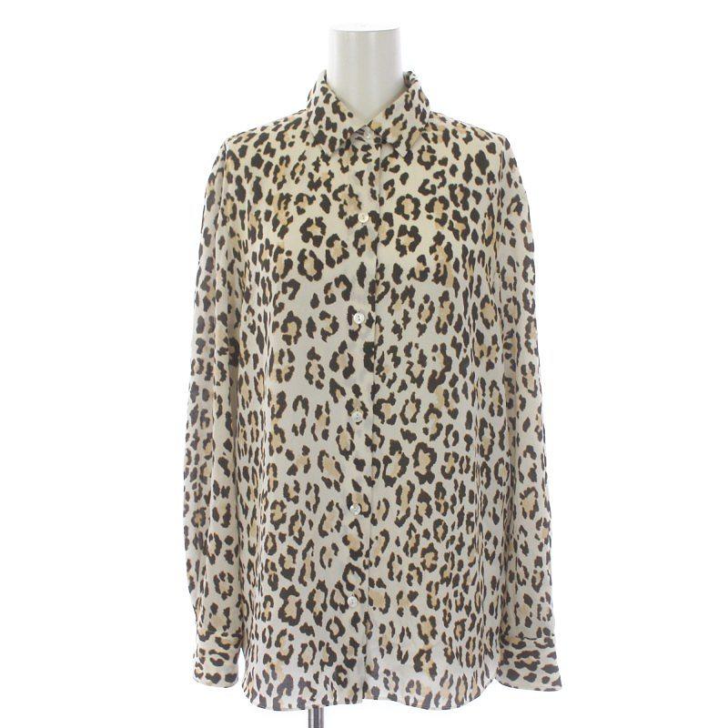 theory セオリー Theory 23SS CLASSIC LEOPARD OS BLOUSE ブラウス  