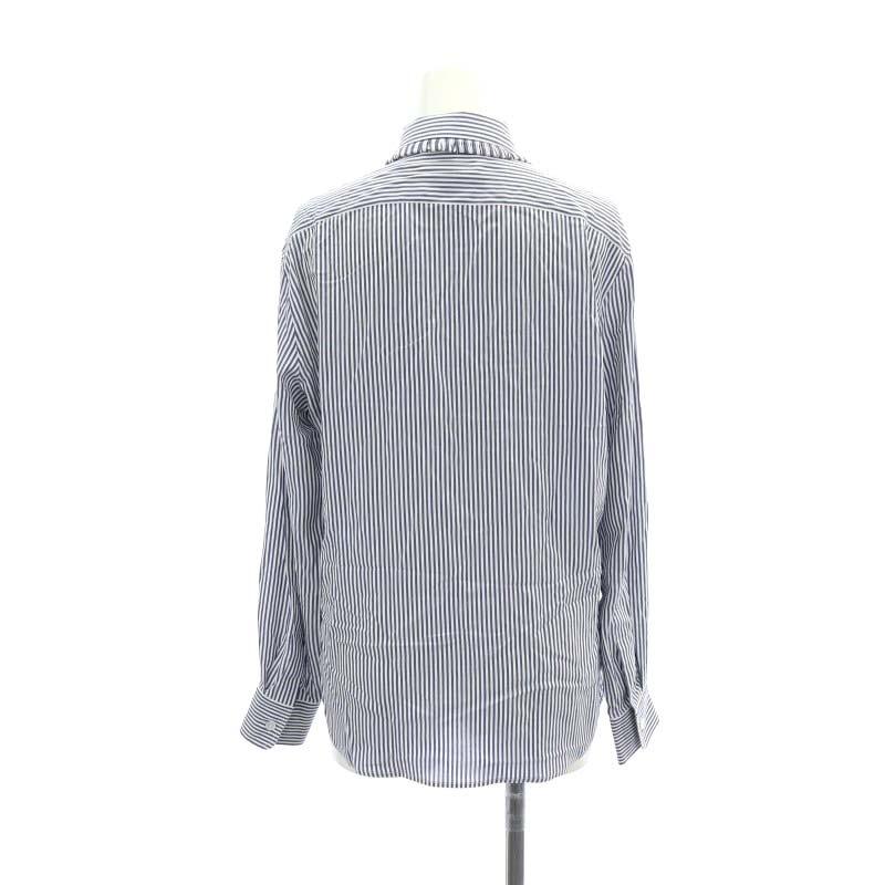 美品 セリーヌ エディ期 フリル 長袖 シャツ ブラウス ストライプ CELINE - セリーヌ エディ期 シャツ ブラウス 長袖 フリル ストライプ