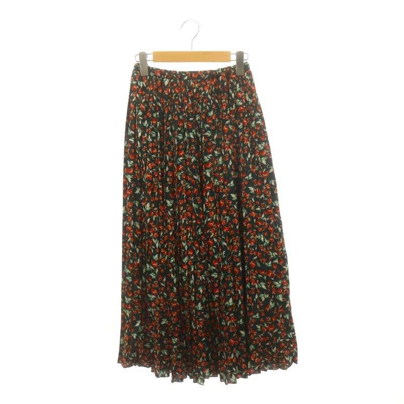 IENA♡ドットフラワープリーツスカート 36 