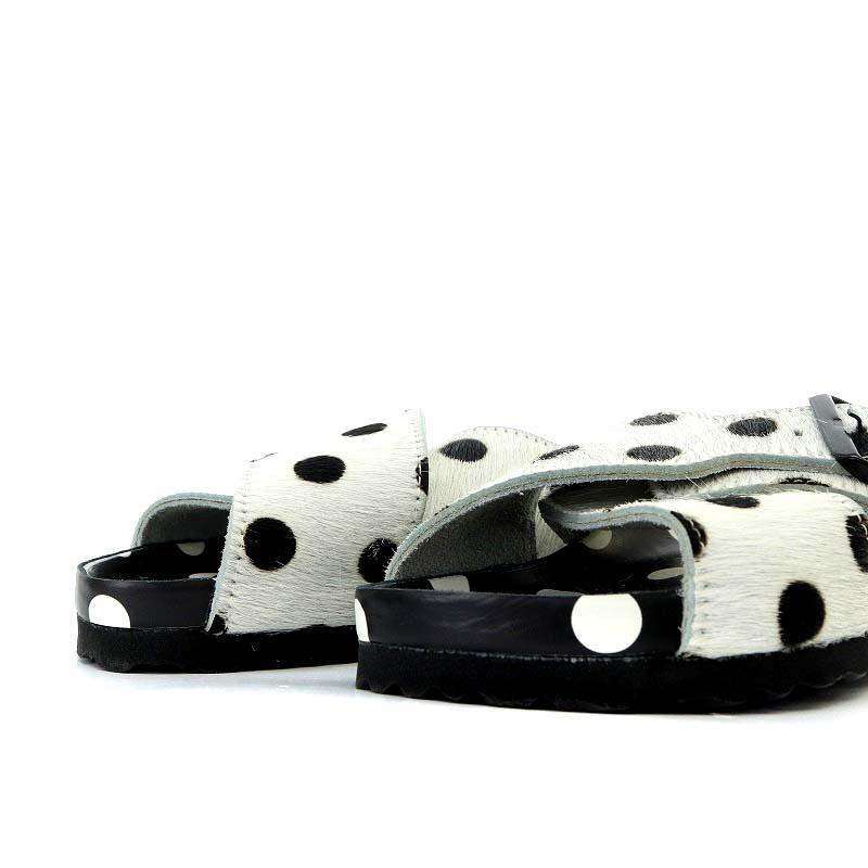 未使用品 マノロブラニク MANOLO BLAHNIK BIRKENSTOCK RODRA POLKA DOT 