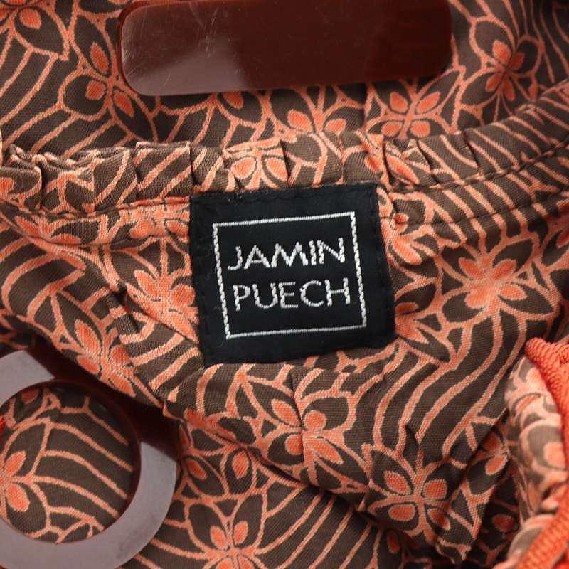 ジャマンピュエッシュ JAMIN PUECH トートバッグ ビーズ装飾フラワー 