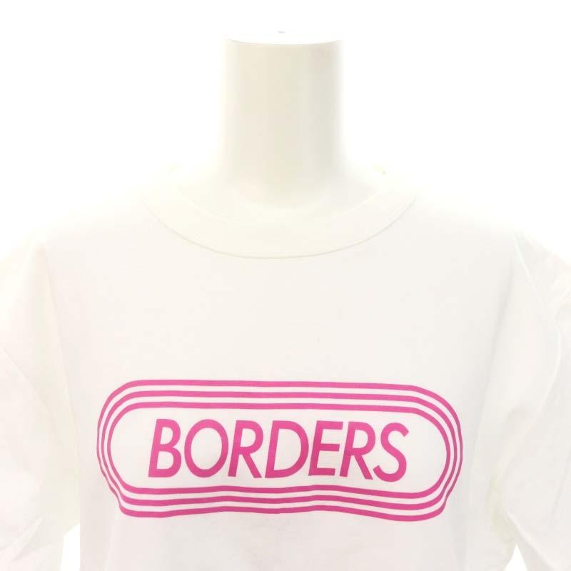 ボーダーズアットバルコニー BORDERS at BALCONY ロゴプリントTシャツ 