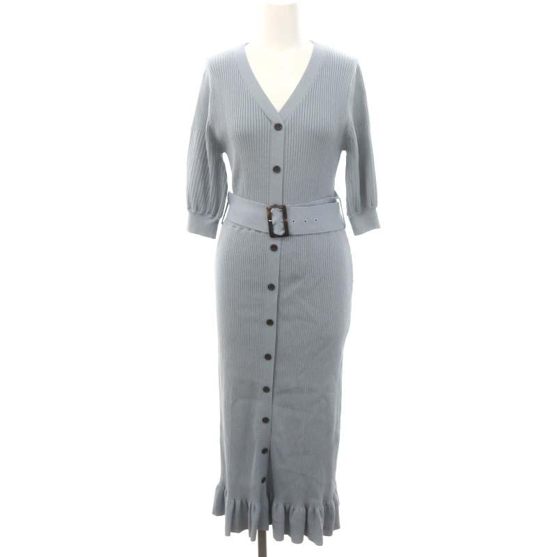 アプワイザーリッシェ Apuweiser-riche 五分袖マーメイドニット  