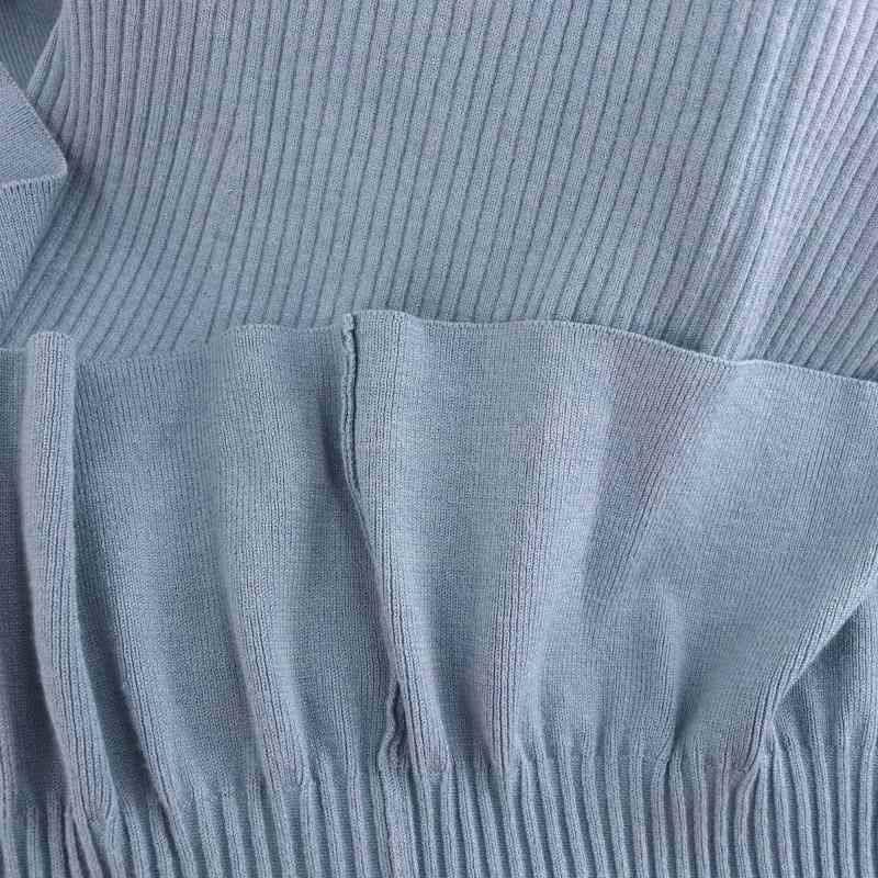 アプワイザーリッシェ Apuweiser-riche 五分袖マーメイドニット  