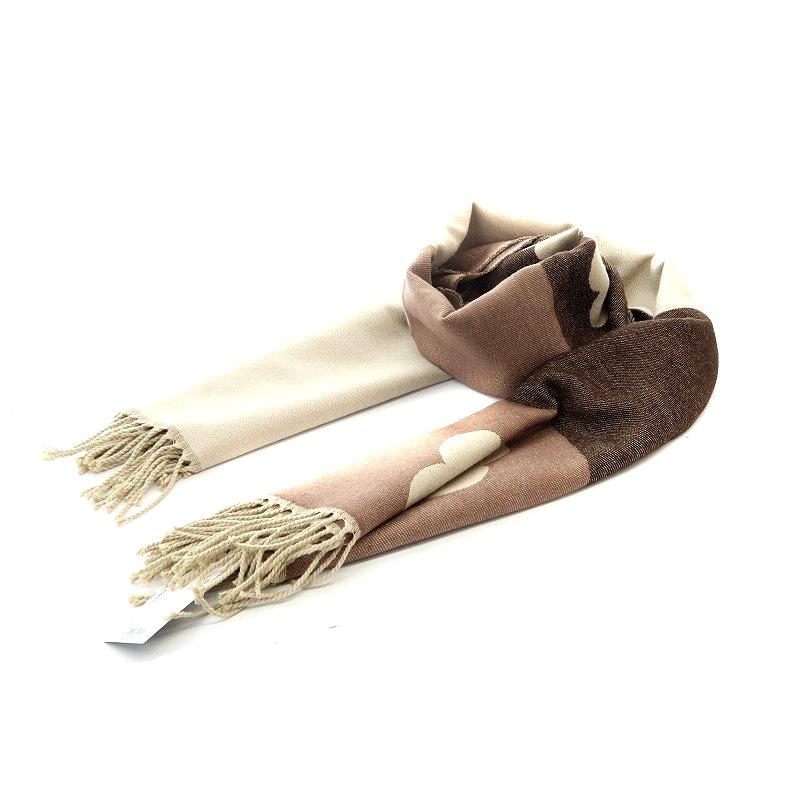 マリークワント MARY QUANT 23年 モノグラムジャガードストール  