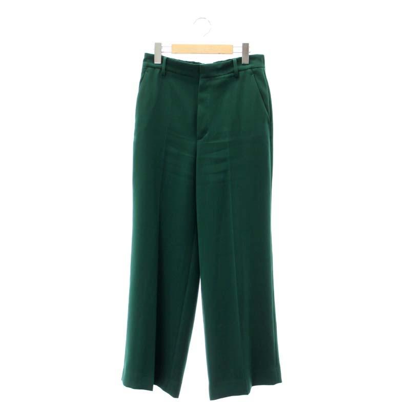プラージュ Plage washable straight パンツ ワイドパンツ 38 緑  