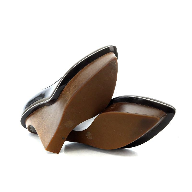 ステラマッカートニー STELLA McCARTNEY ウェッジソール エナメル  