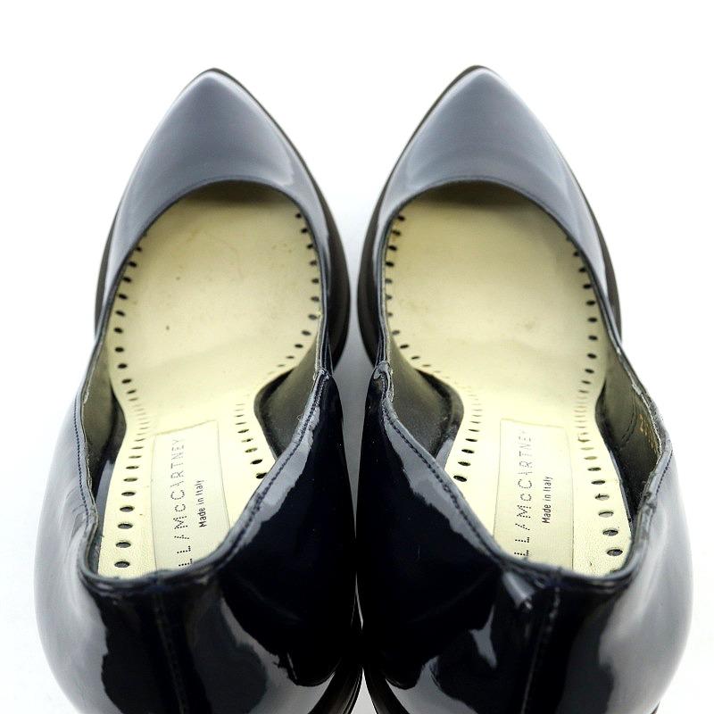 ステラマッカートニー STELLA McCARTNEY ウェッジソール エナメル 