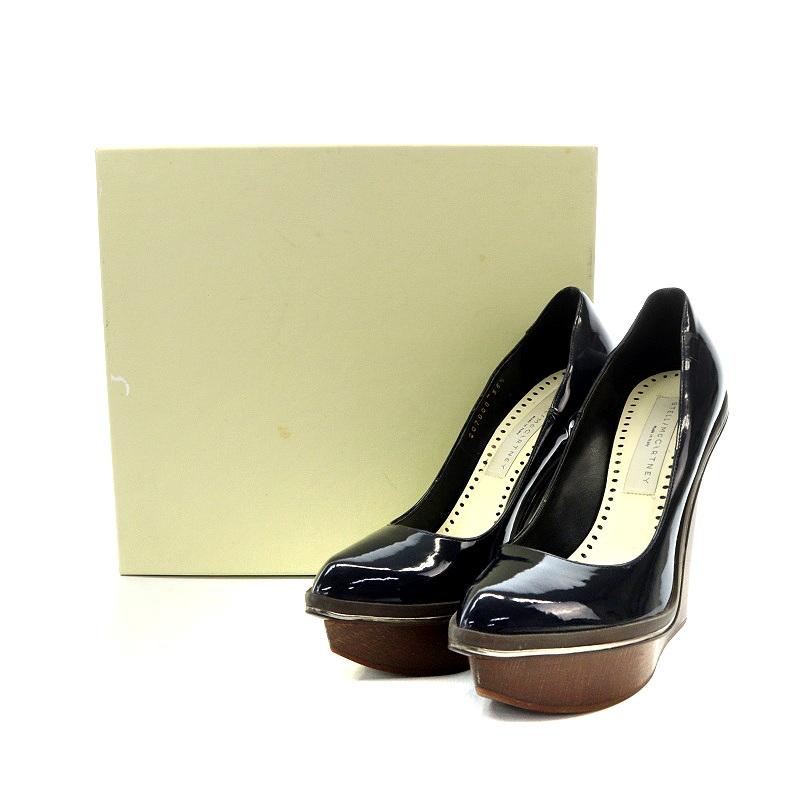 ステラマッカートニー STELLA McCARTNEY ウェッジソール エナメル 