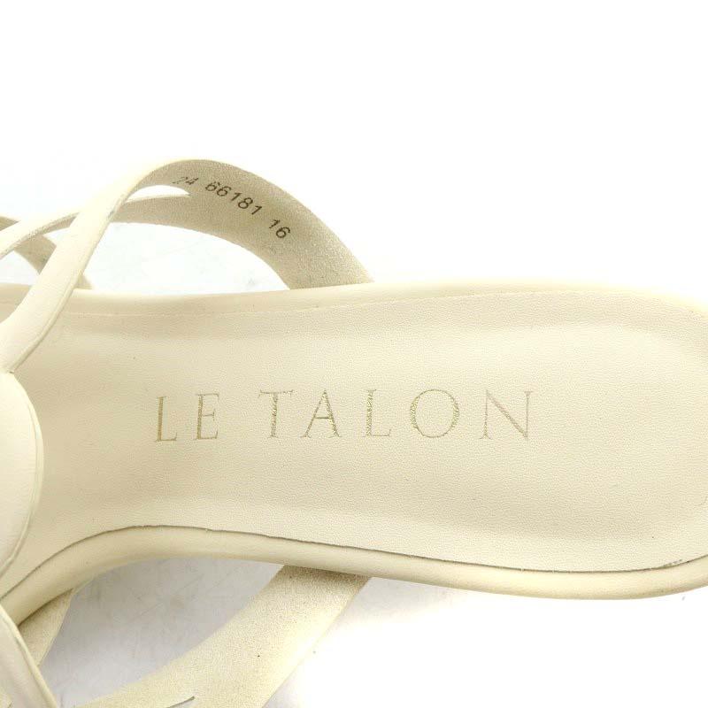 ルタロン Le Talon カットワークサンダル ミュール スクエアトゥ ルタロン Le Talon カットワークサンダル ミュール スクエアトゥ