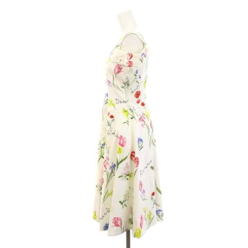 未使用品 チェスティ Chesty フラワーオフショルダーワンピース ひざ丈  