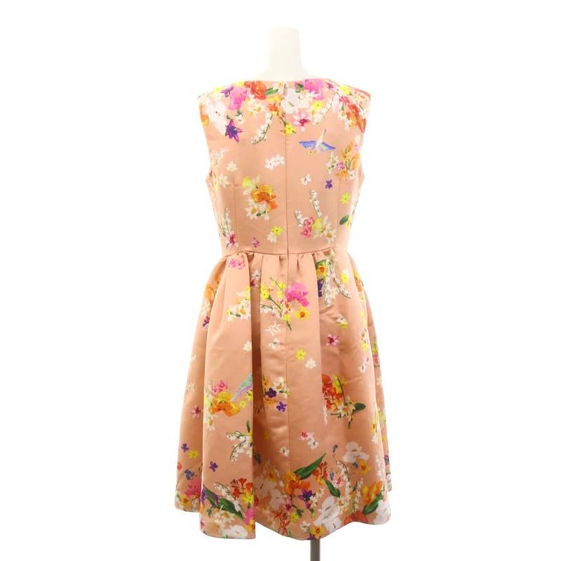 未使用品 チェスティ Chesty フラワーバードワンピース ひざ丈