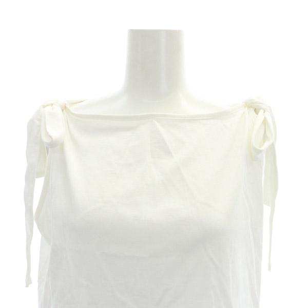 L&#39;Appartement DEUXIEME CLASSE - ボートネックノースリーブトップ　ホワイト L'Appartement DEUXIEME CLASSE - アパルトモンL'Appartement