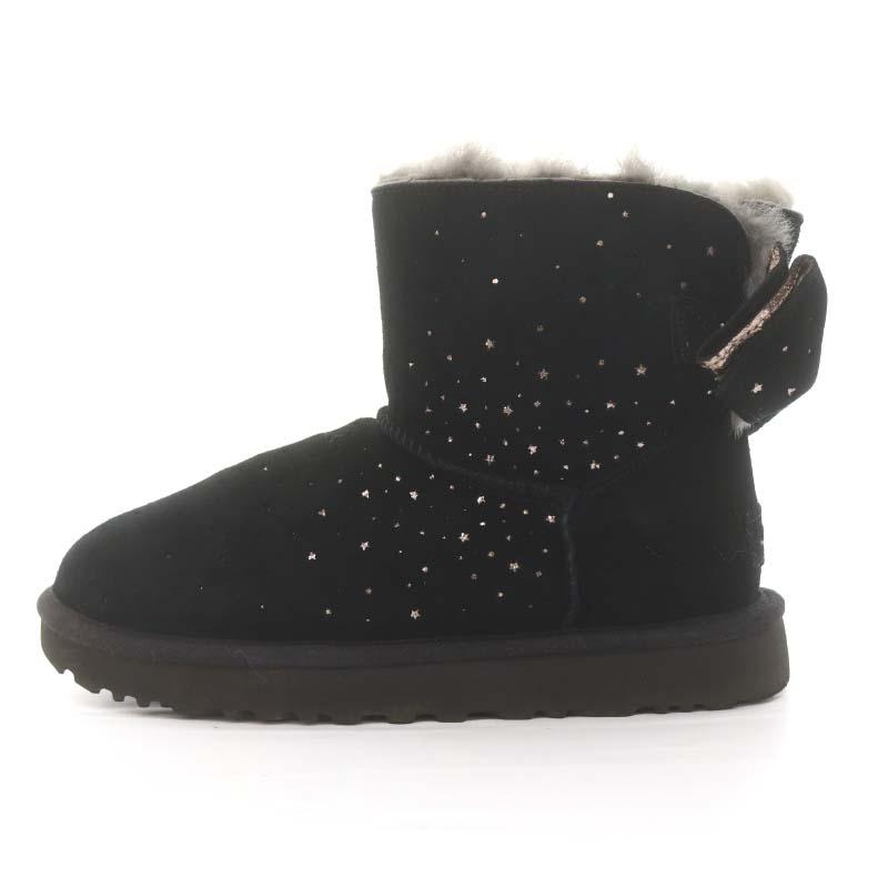 UGG ムートンブーツビジューりぼん24cm