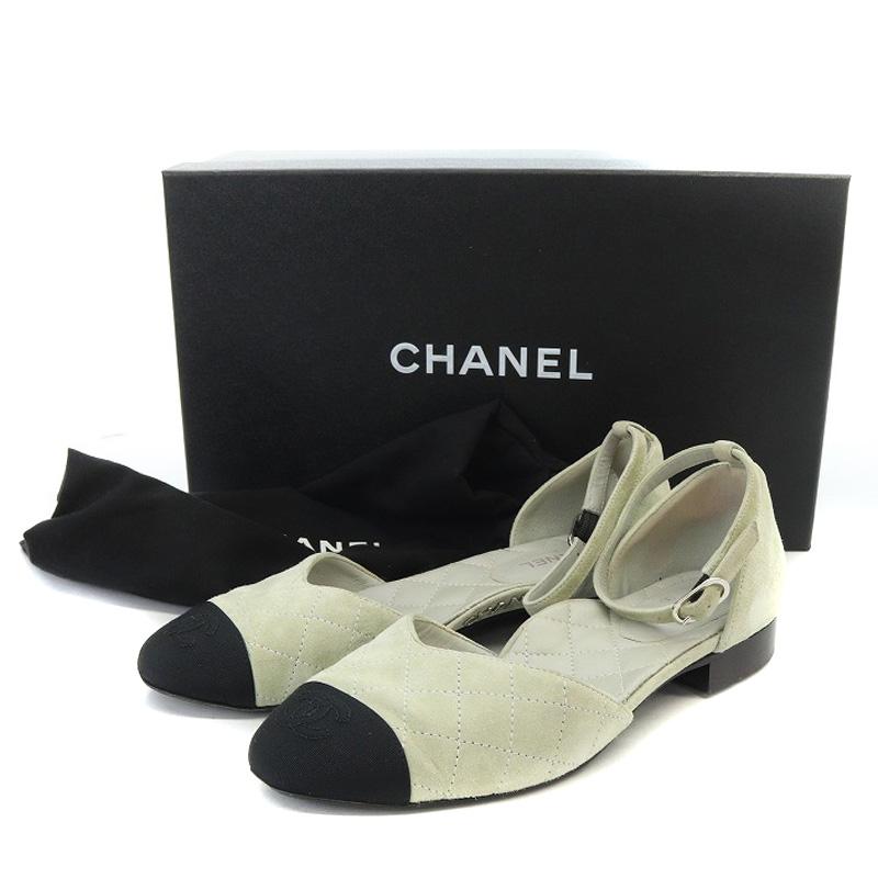 CHANEL（シャネル） パンプス ラウンドトゥ ローヒール サイド