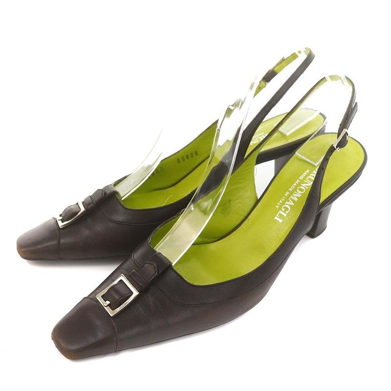 BRUNO MAGLI スリングバック レザーパンプス 36 1/2 新品 BRUNO MAGLI スリングバック レザーパンプス 36 1/2 新品