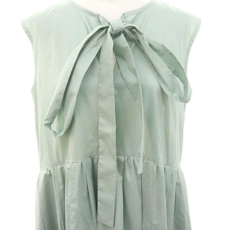 セブンテンバイミホカワヒト タフタボウタイドレス ワンピース ロング  