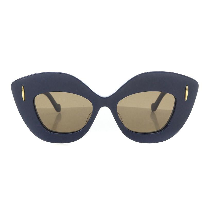 ロエベ LOEWE レトロスクリーン サングラス アナグラム 49□17-145 紺 