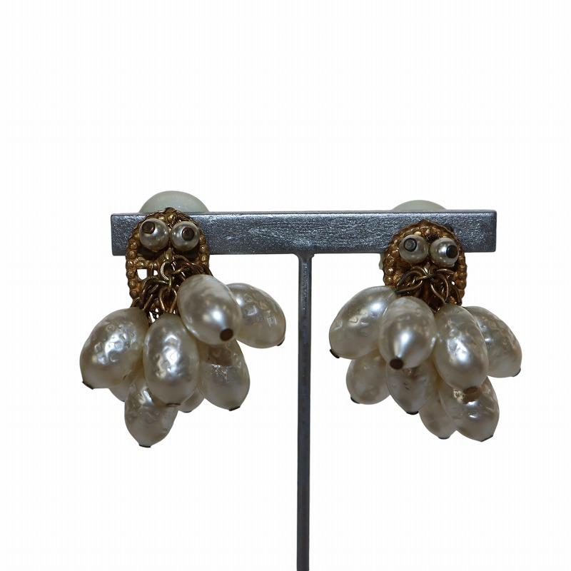 ミリアムハスケル MIRIAM HASKELL パールモチーフ イヤリング 両耳用  